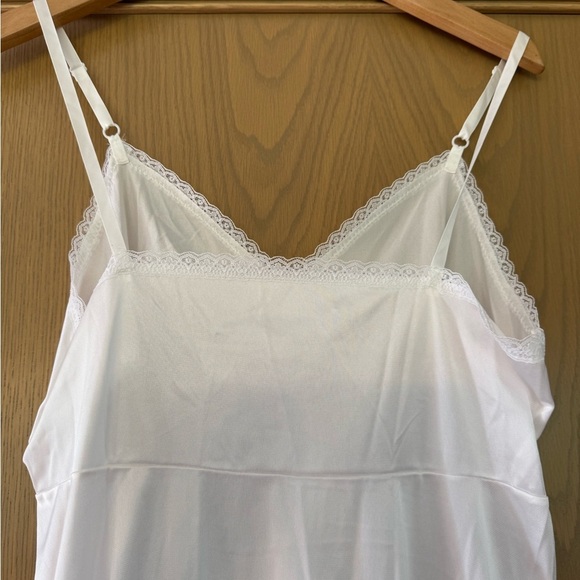 Vintage Sears White Chemise Slip Intimates Sleepwear Dress / size 38 / large Xlg - Picture 11 of 11